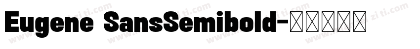 Eugene SansSemibold字体转换